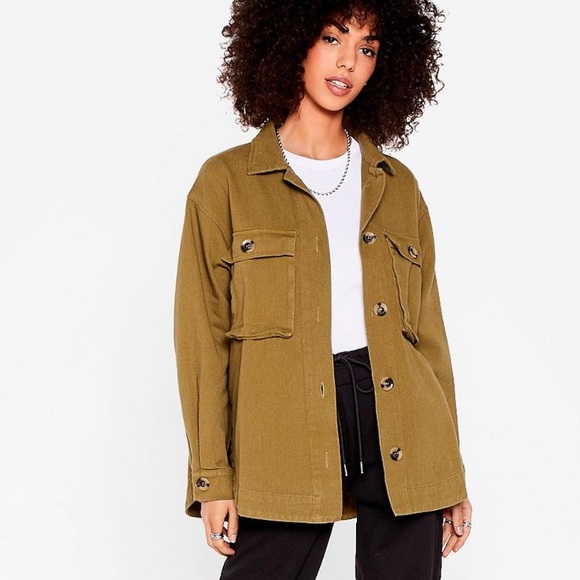 Button Down utility shirt jacket - Picture 3 of 6